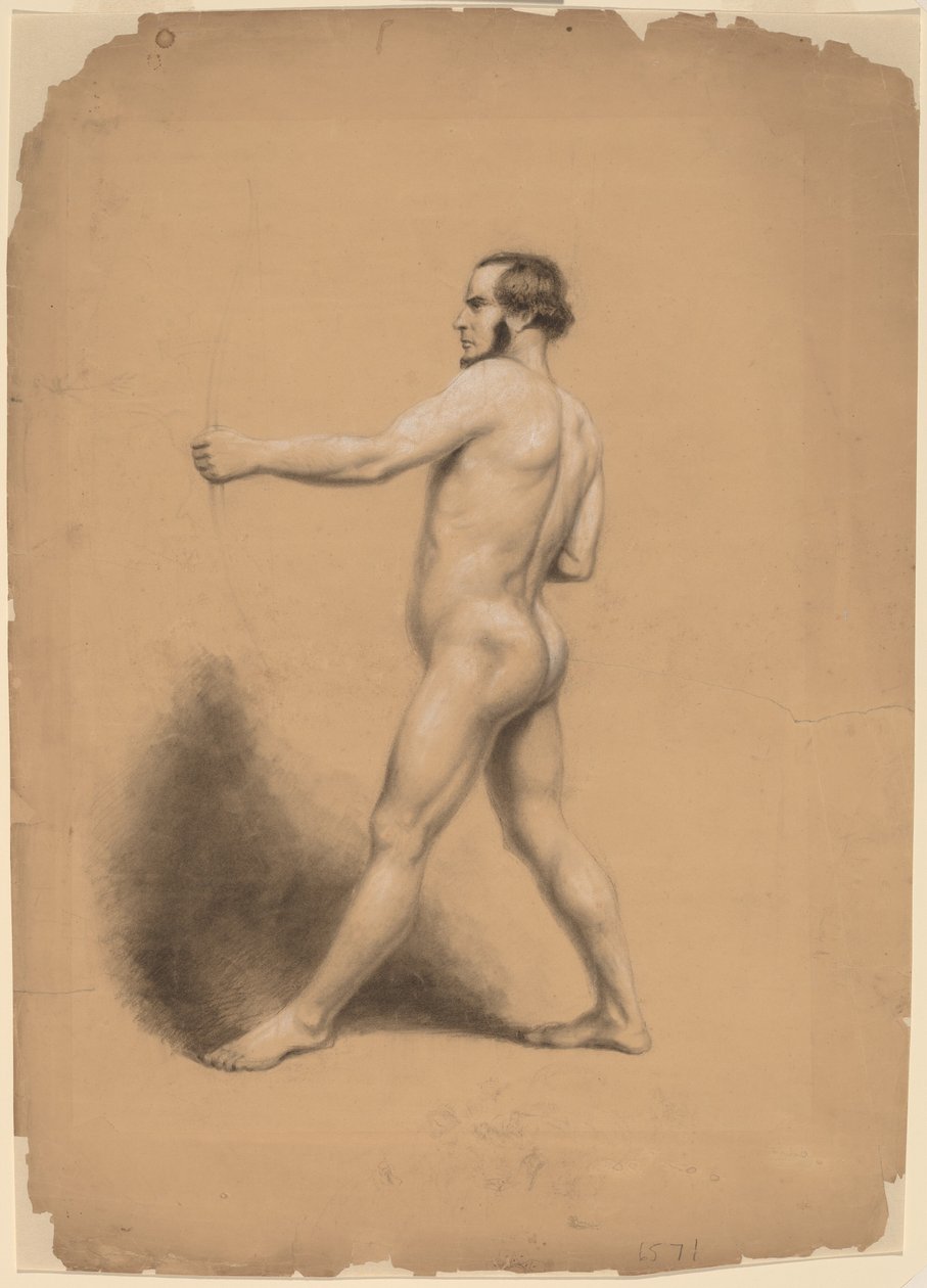 Arqueiro, Estudo Nu de Thomas Nast