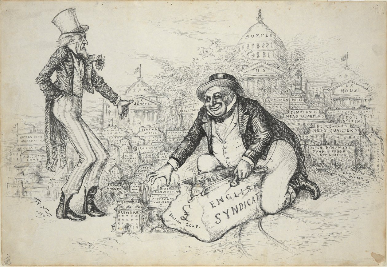 Sindicato Inglês (British Gold) de Thomas Nast