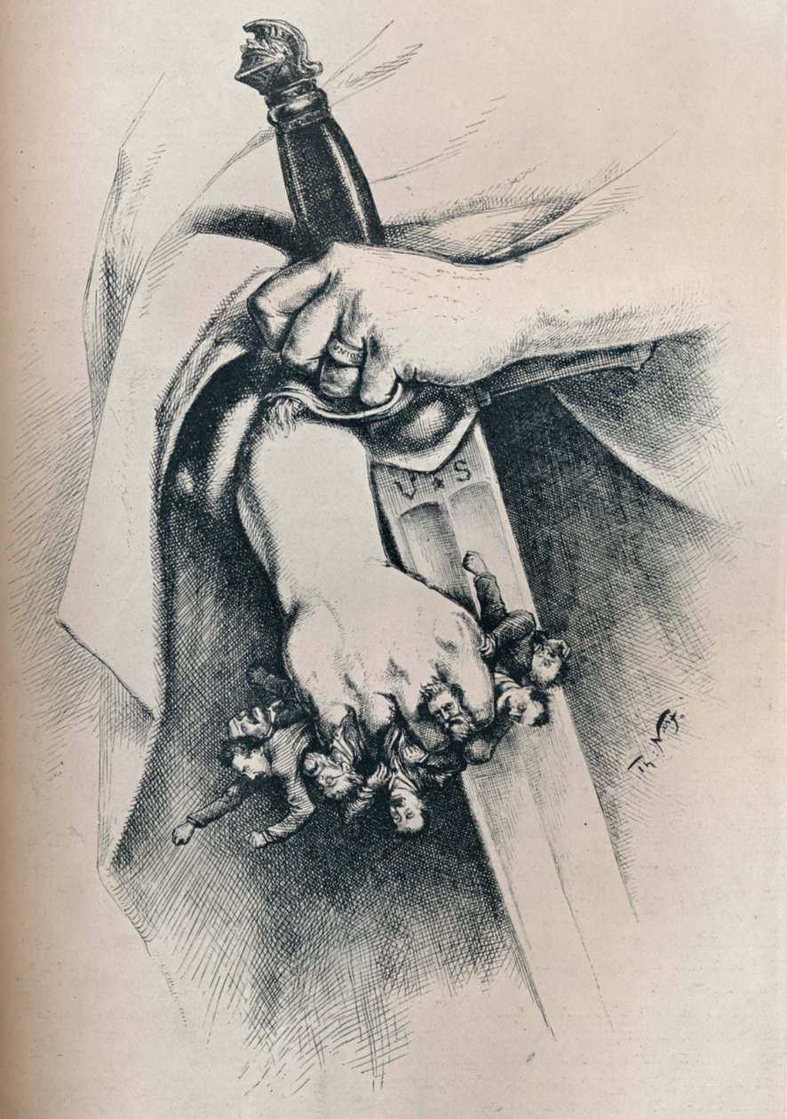 Liberdade não é anarquia, 1886, 1929 de Thomas Nast