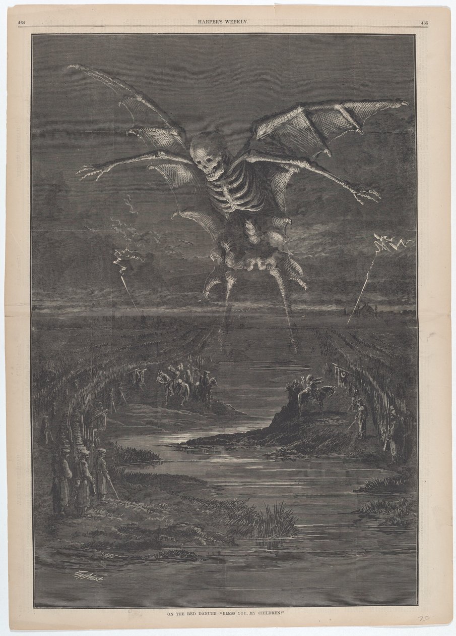 No Danúbio Vermelho - "Deus vos abençoe, meus filhos!" de Thomas Nast