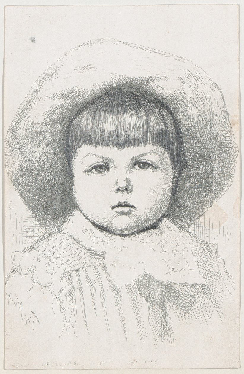 Retrato de uma criança Cyril Nast, depois de 1879., depois de 1879. de Thomas Nast