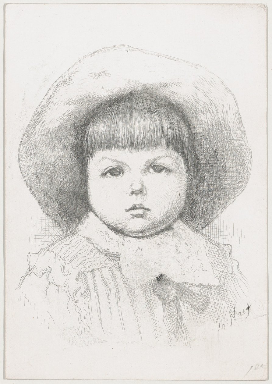 Retrato de uma criança Cyril Nast, depois de 1879., depois de 1879. de Thomas Nast