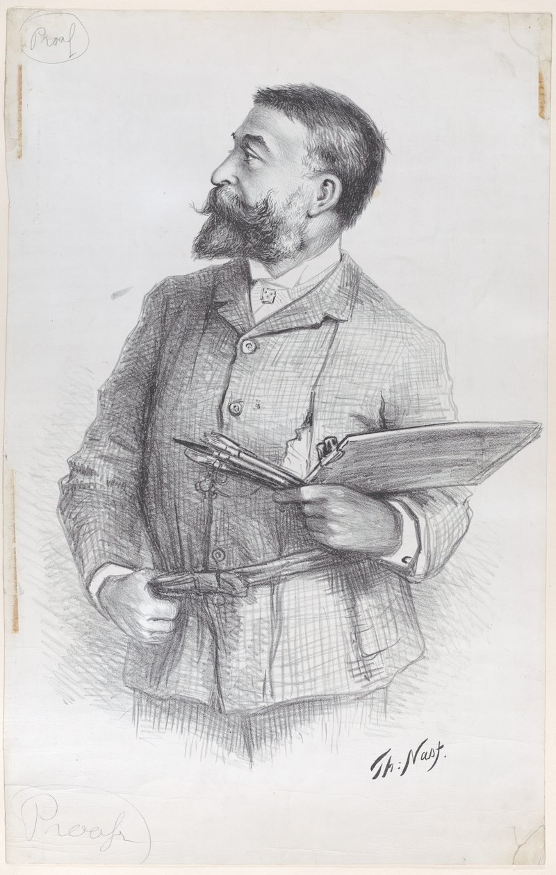Retrato do artista de Thomas Nast