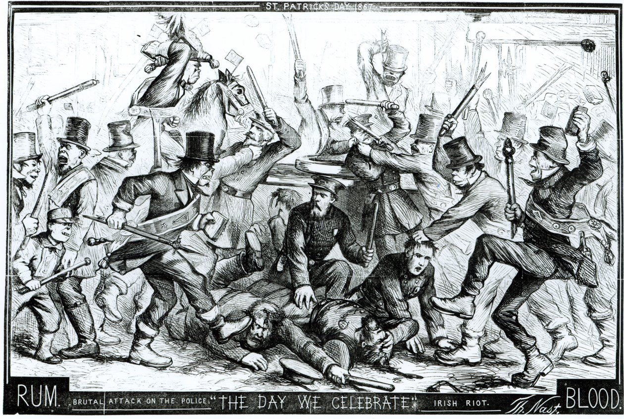 O dia em que celebramos, de &39;Harpers Weekly&39;1867 de Thomas Nast