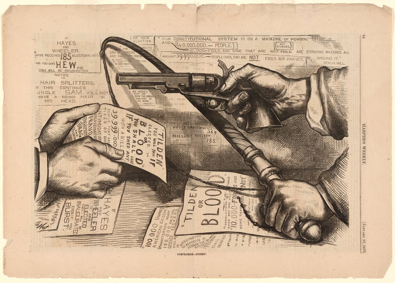 Tilden ou «Blood Compromise» — É mesmo! de Thomas Nast