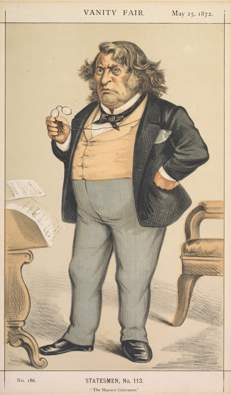 Vanity Fair: Estadista, No. 113 The Massive Queixa, 1872. de Thomas Nast