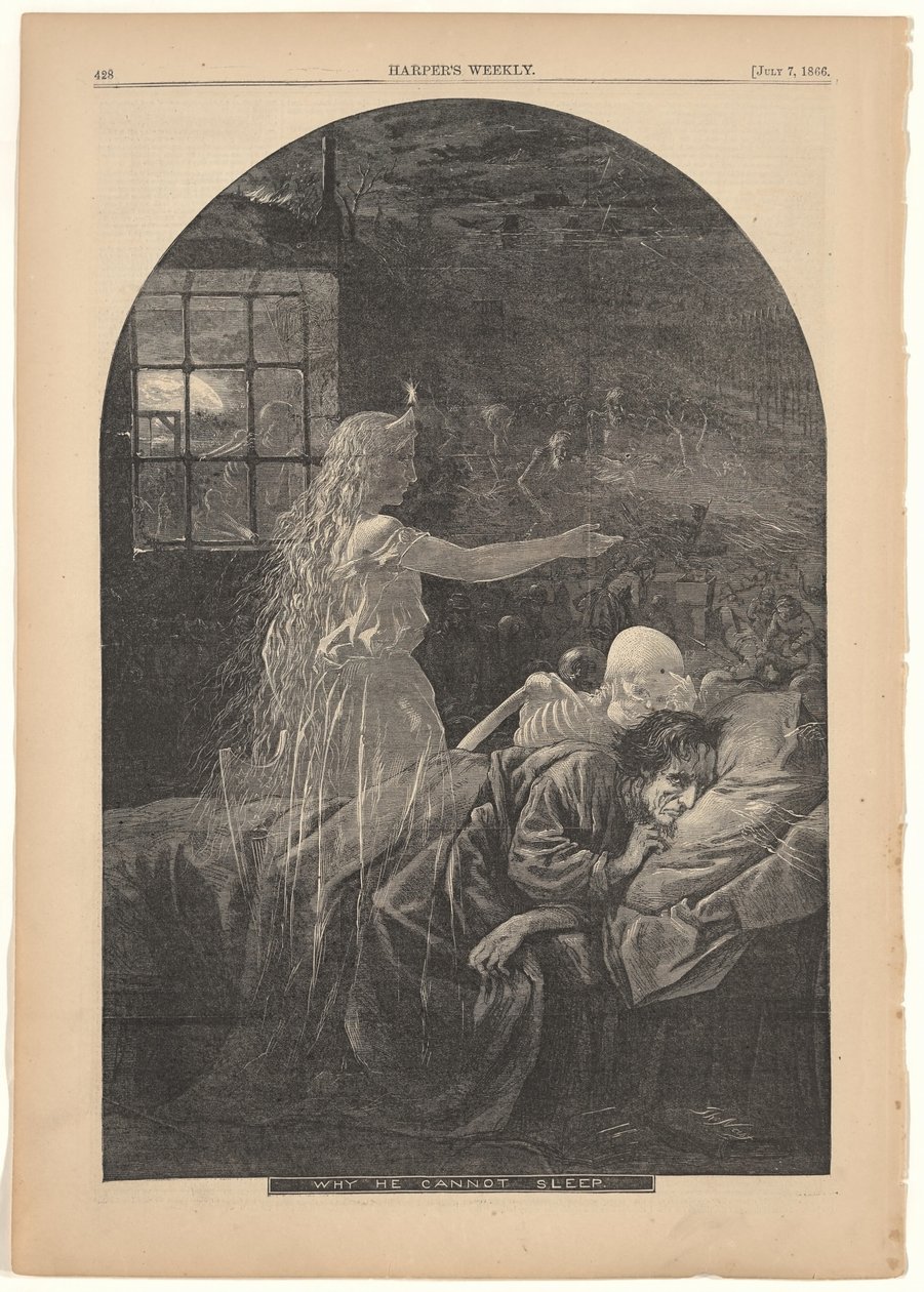 Por que ele não consegue dormir de Thomas Nast