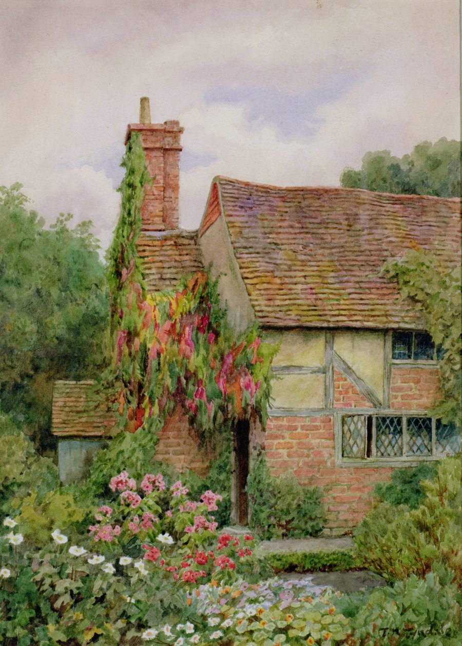 Um jardim da casa do velho mundo de Thomas Nicholson Tyndale