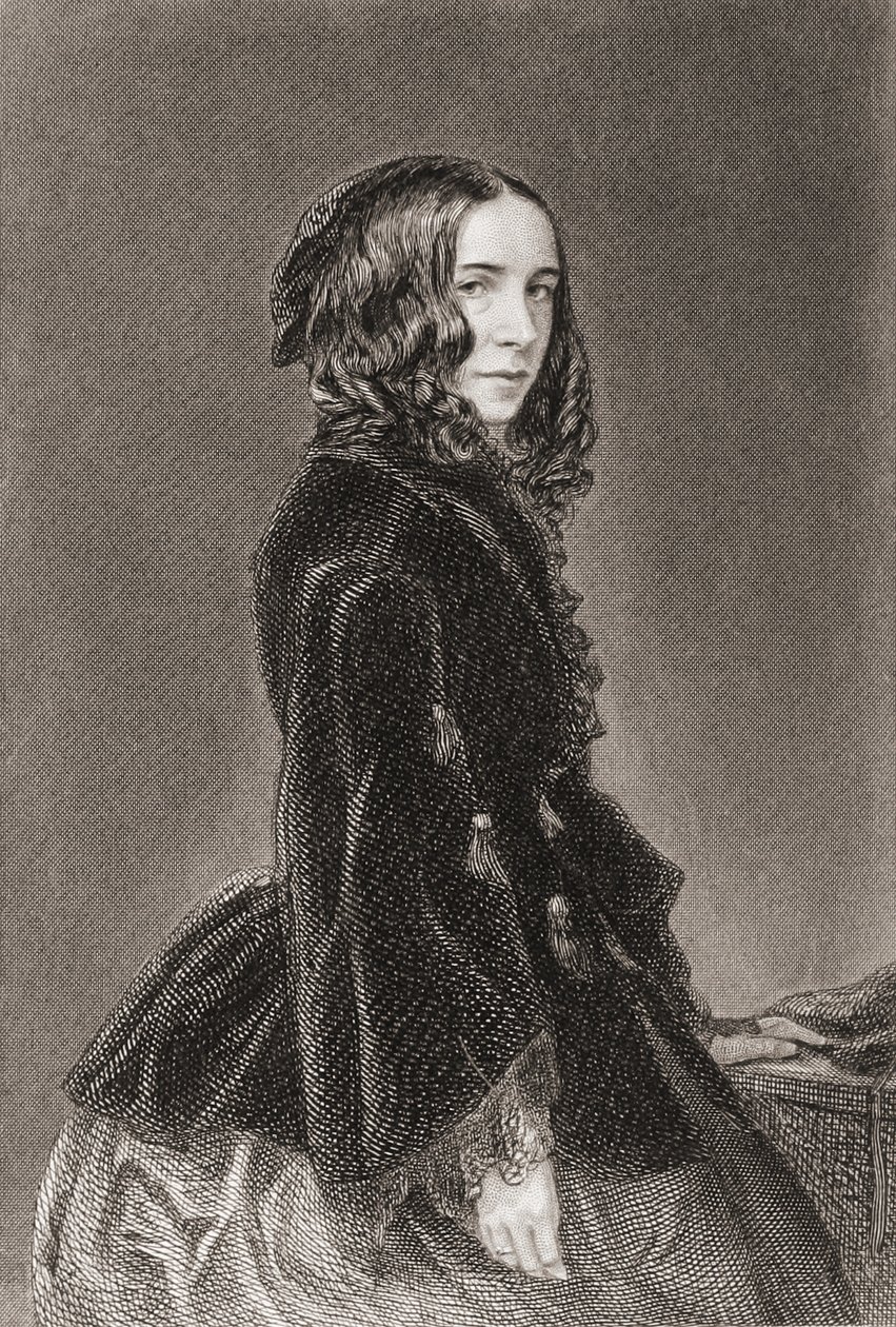 Elizabeth Barrett Browning, Poetical Works Volume I, gravura de Thomas Oldham Barlow