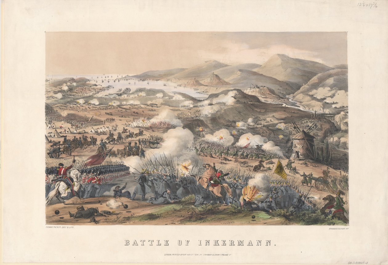 A Batalha de Inkerman em 5 de novembro de 1854, 1854 de Thomas Packer