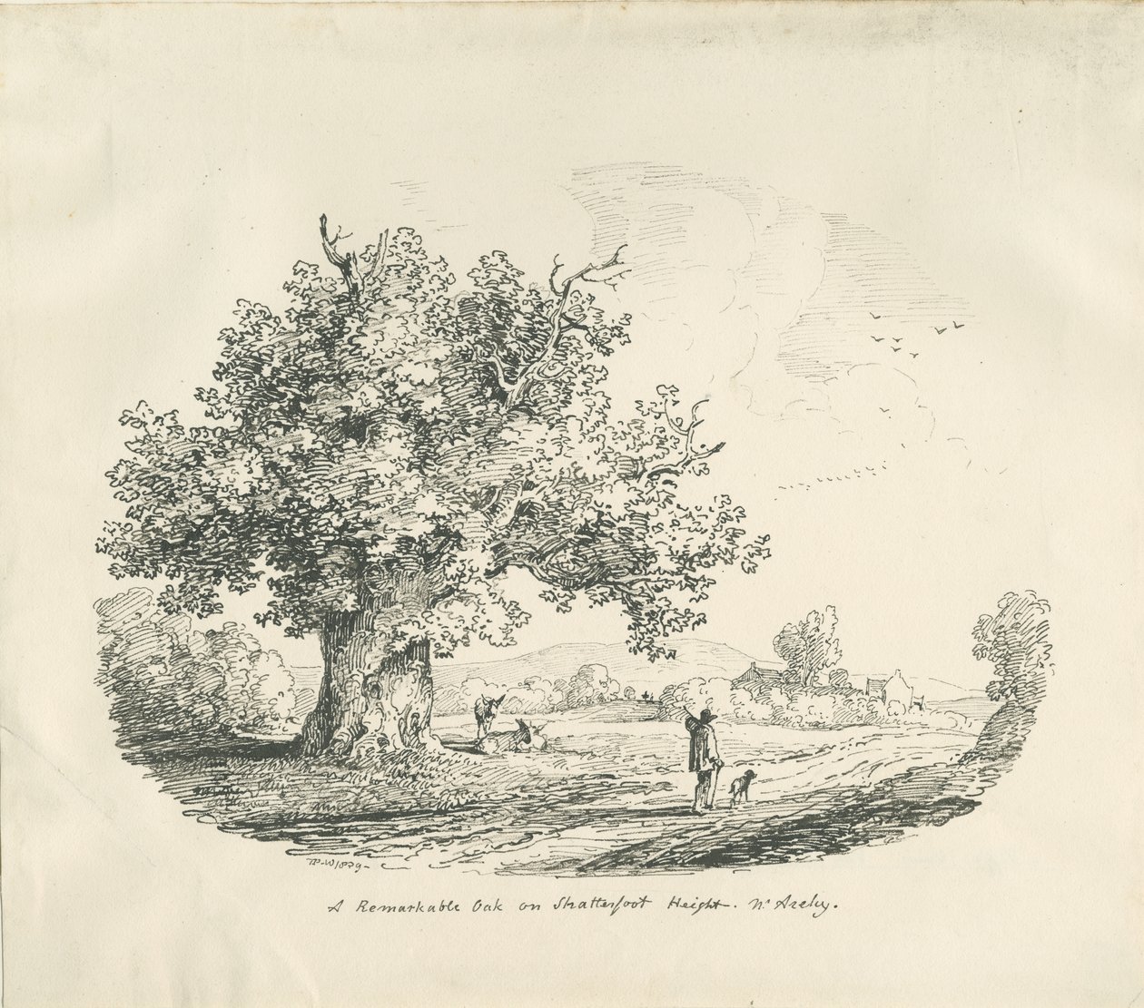 Arley - Altura de Shatterfort: litografia, 1839 de Thomas Peploe Wood
