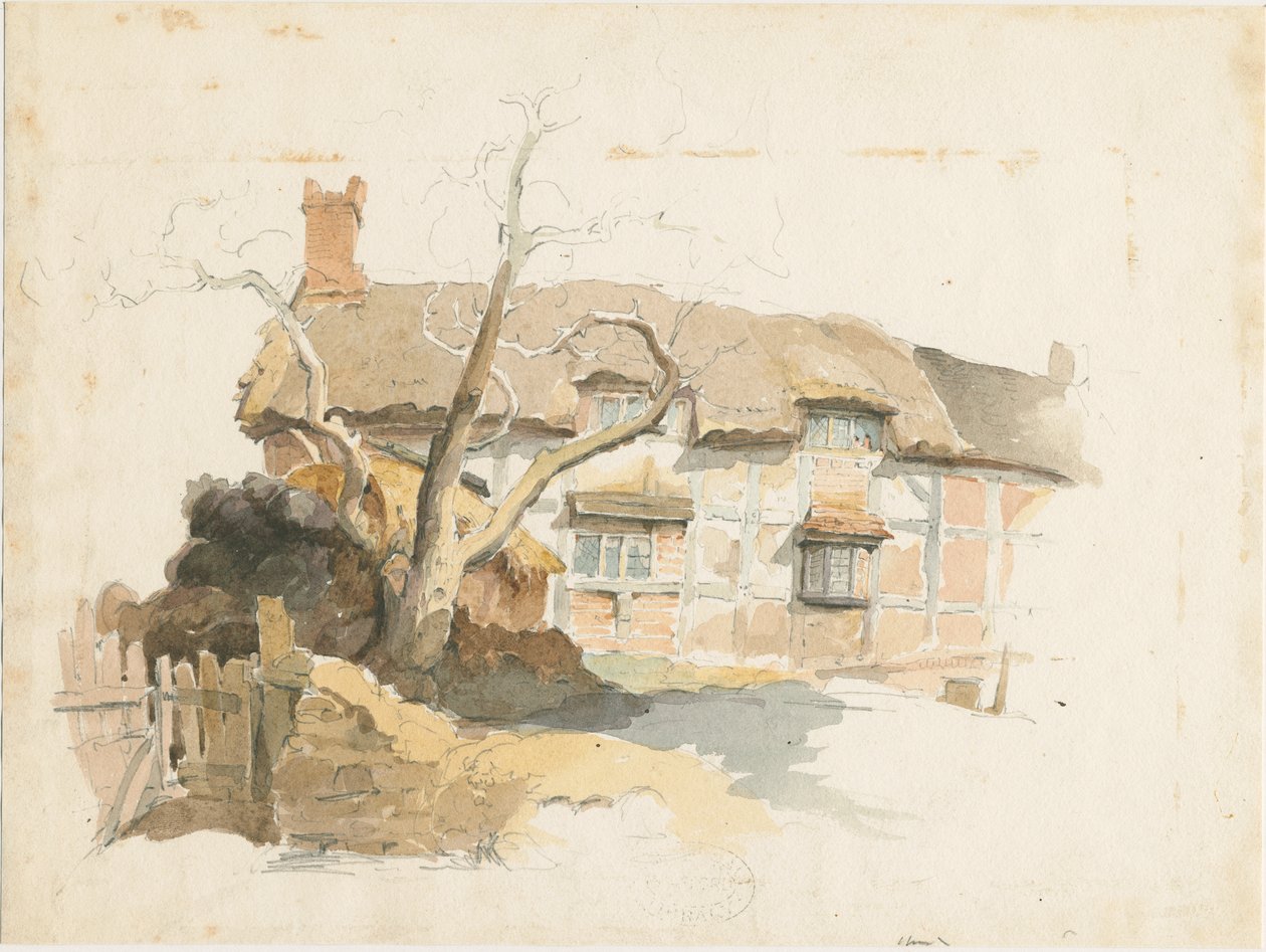 Wolseley - Cottage: pintura em aquarela, nd [1817-1845] de Thomas Peploe Wood