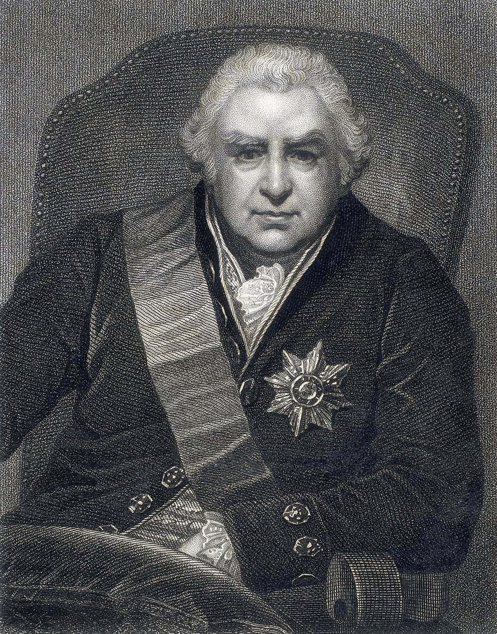 Joseph Banks, presidente da Royal Society PRS, botânico, 1800 de Thomas Philips