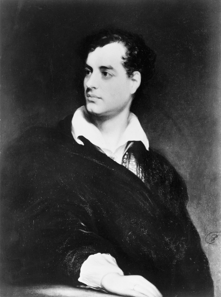Lord Byron, poeta romântico inglês, 1814 de Thomas Phillips