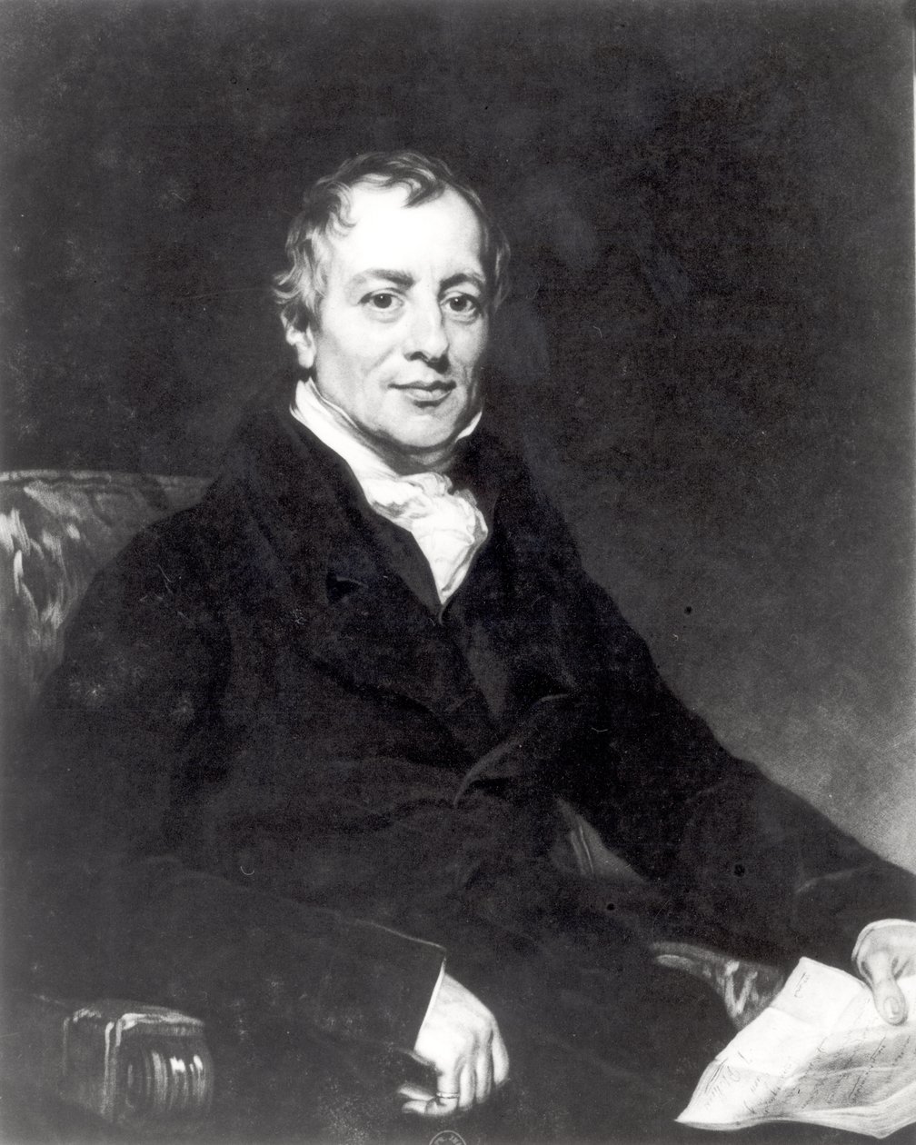 Retrato de David Ricardo (1772-1823) gravado por Thomas Hodgetts de Thomas Phillips