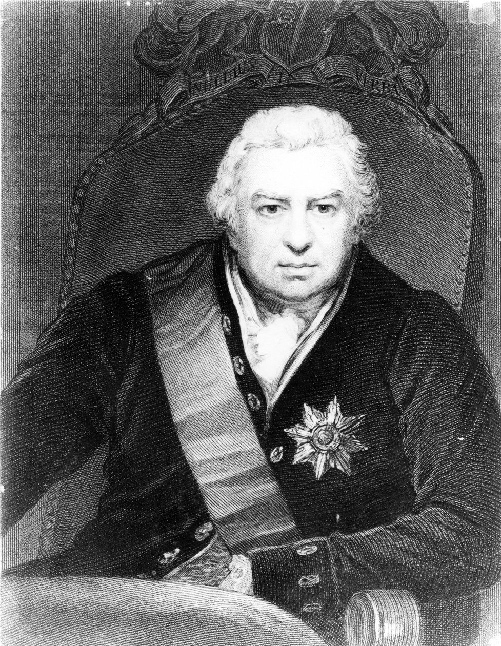 Sir Joseph Banks, c.1830s (gravura) de Thomas Phillips