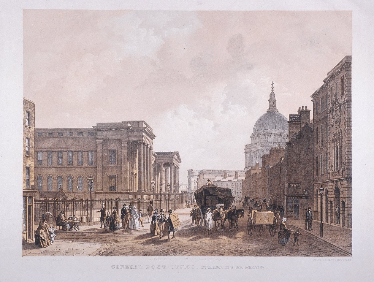 General Post Office, Londres, 1852 de Thomas Picken