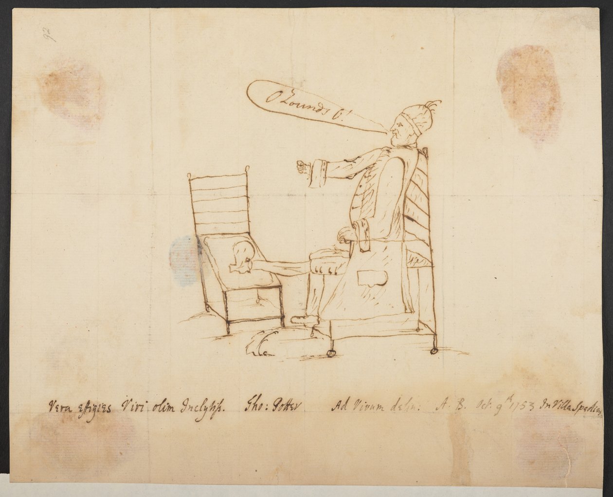 Autorretrato de Thomas Potter, deputado, Add MS 30867 f.92 de Thomas Potter