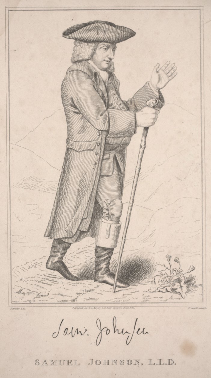 Samuel Johnson, Na sua digressão pelas terras altas em 1773 de Thomas Priscott