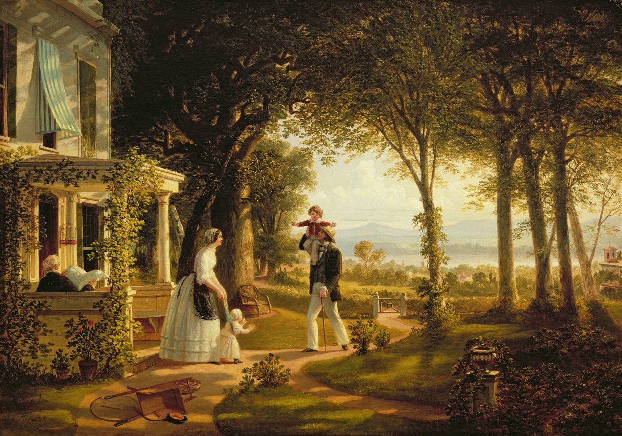 Lar da Família, 1852 de Thomas Pritchard Rossiter