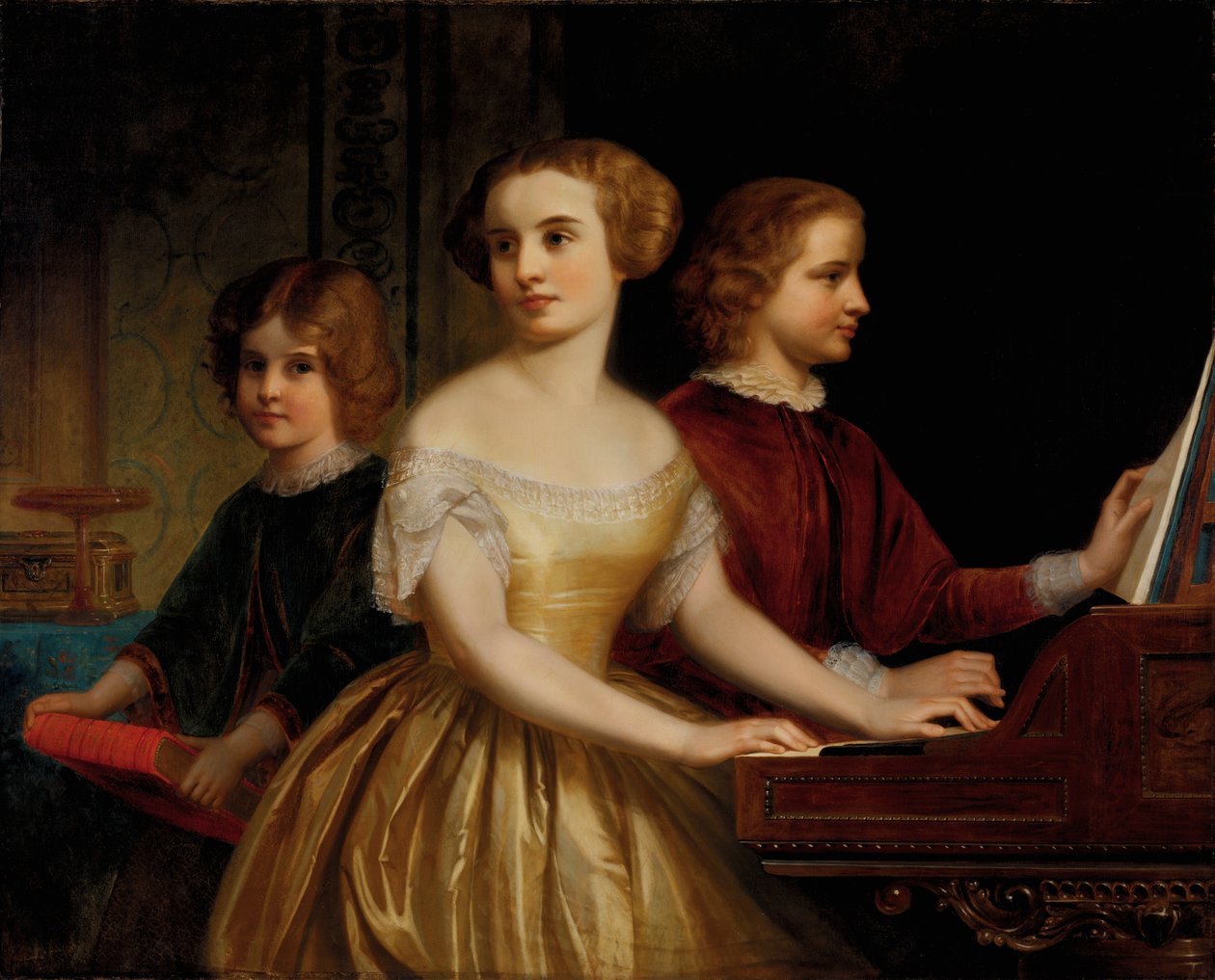 As Irmãs Parmly, c. 1857. de Thomas Pritchard Rossiter