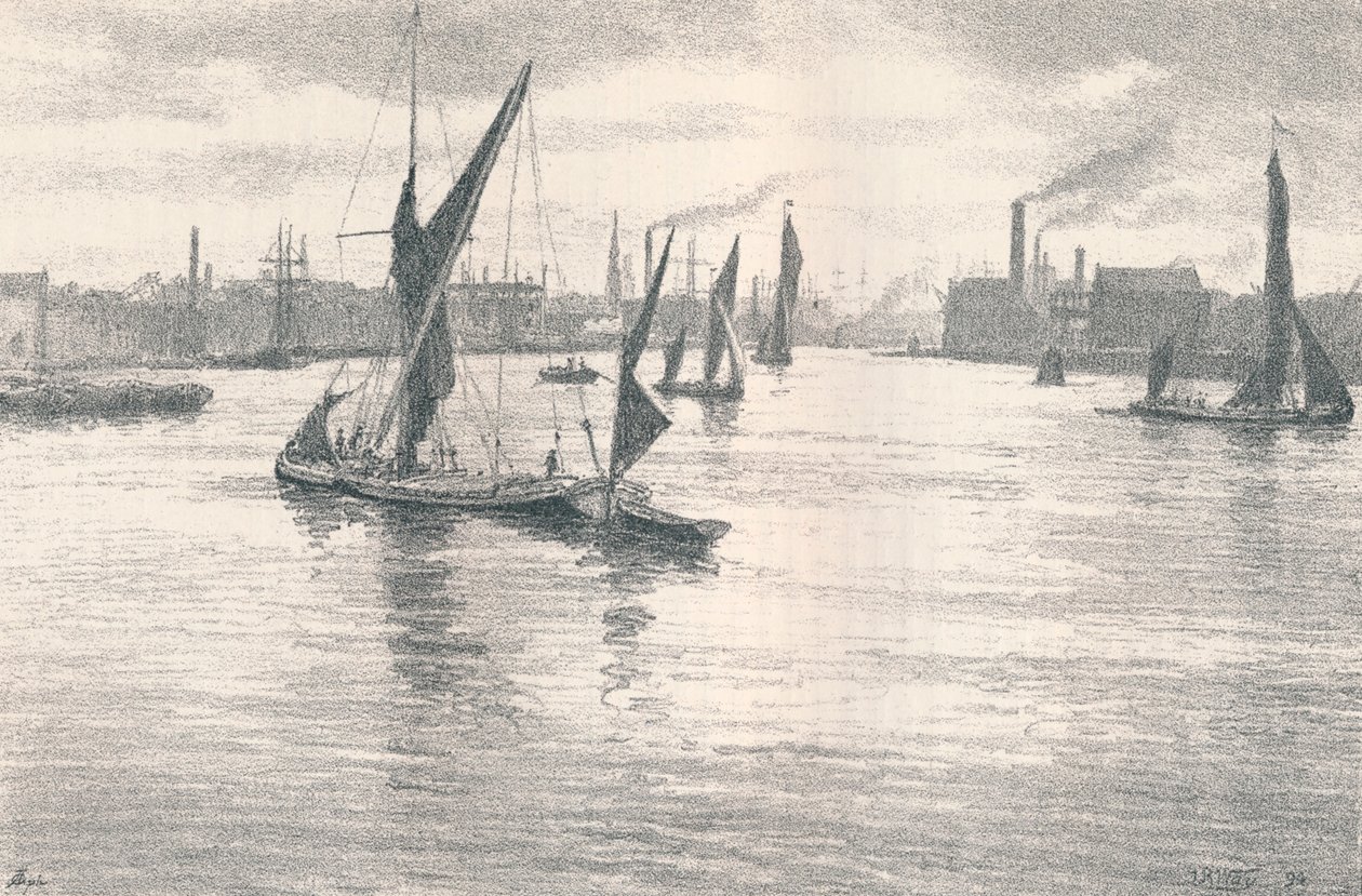 A piscina mais baixa. 1898 de Thomas Robert Way