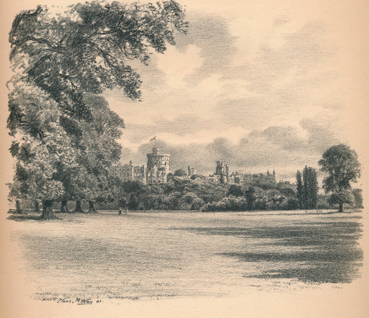 Castelo de Windsor do Home Park, 1902 de Thomas Robert Way