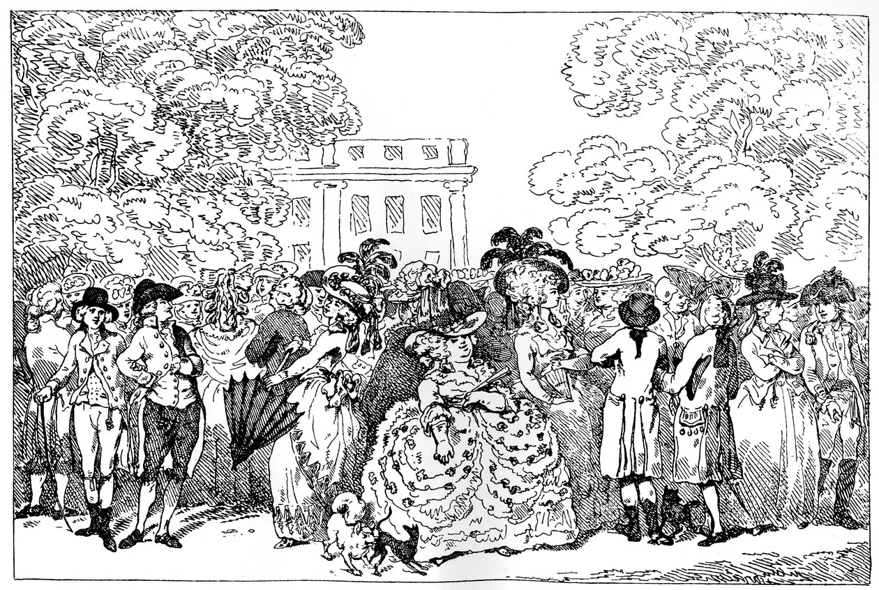 1784, ou as Modas do Dia, 1784. de Thomas Rowlandson
