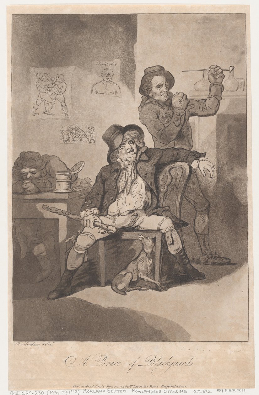 Dois malfeitores de Thomas Rowlandson
