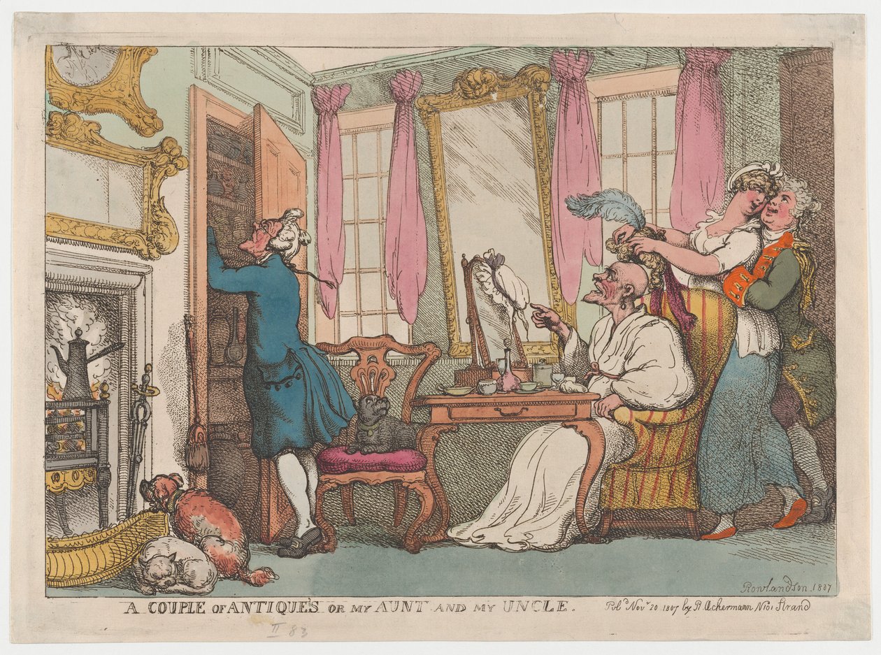 Um par de antiguidades ou minha tia e meu tio, 20 de novembro de 1807., 20 de novembro de 1807. de Thomas Rowlandson