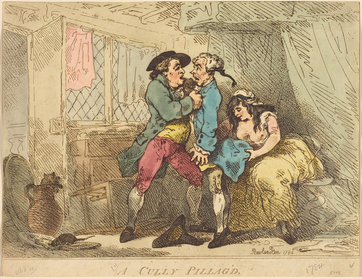 Um Cully saqueado de Thomas Rowlandson