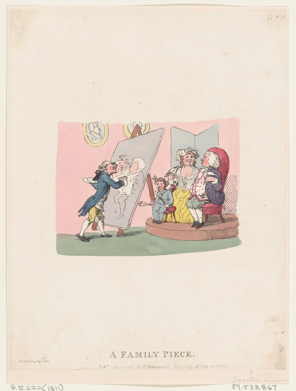 A Family Piece, publicado em 1803, reedição posterior., publicado em 1803, reedição posterior. de Thomas Rowlandson