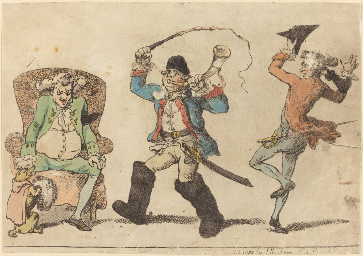 Um francês em novembro de Thomas Rowlandson
