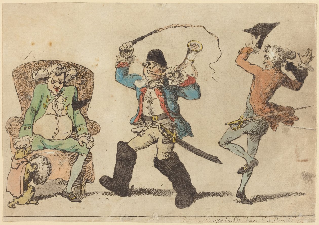 Um francês em novembro de Thomas Rowlandson