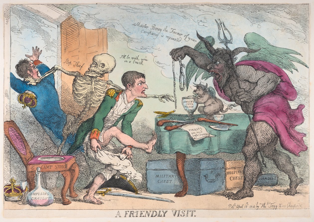 Uma visita amigável, 16 de abril de 1814., 16 de abril de 1814. de Thomas Rowlandson