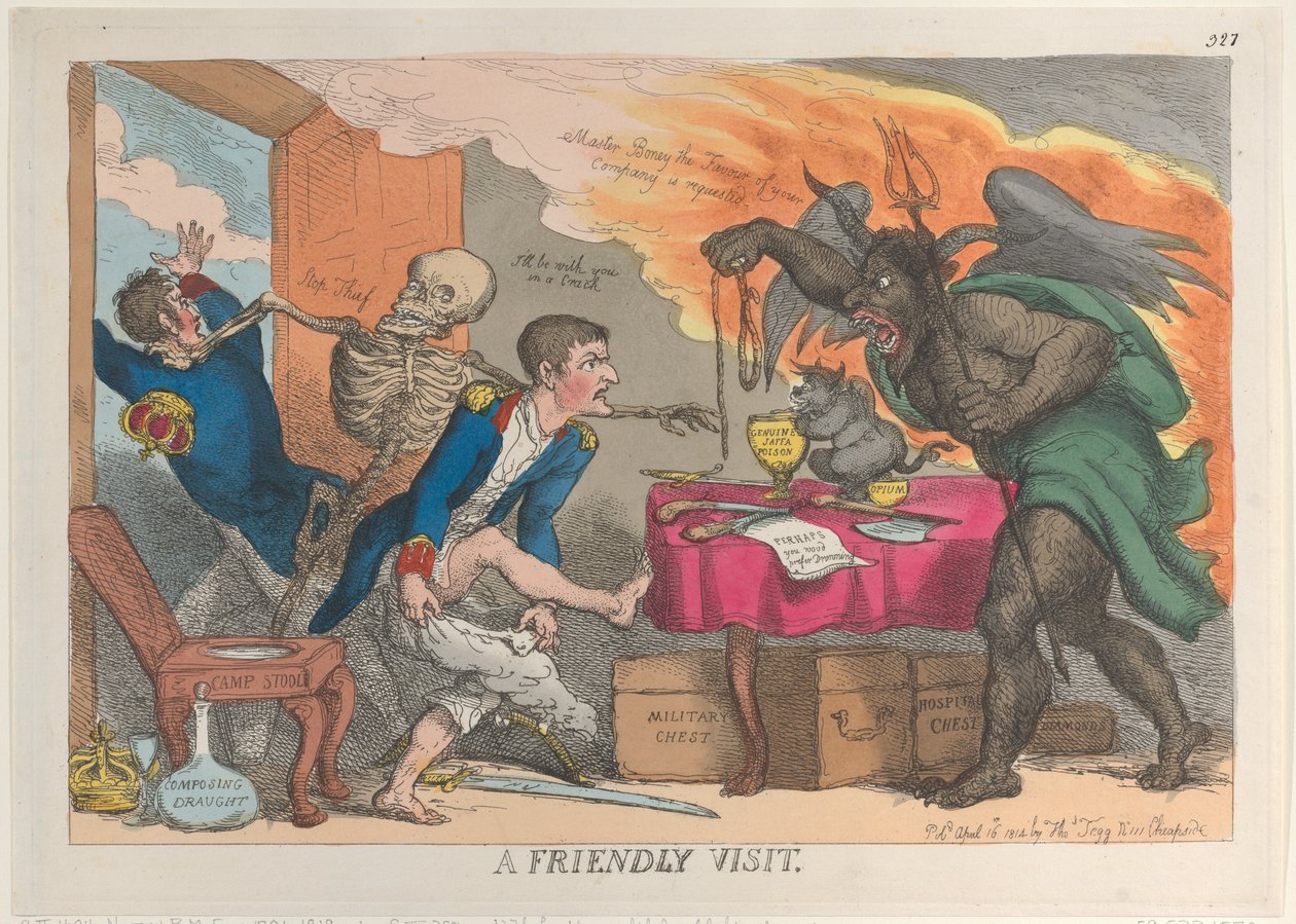 Uma visita amigável, 16 de abril de 1814., 16 de abril de 1814. de Thomas Rowlandson
