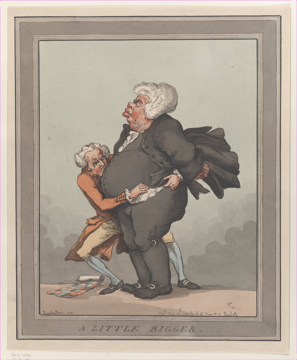 Um pouco maior, 18 de maio de 1791., 18 de maio de 1791. de Thomas Rowlandson