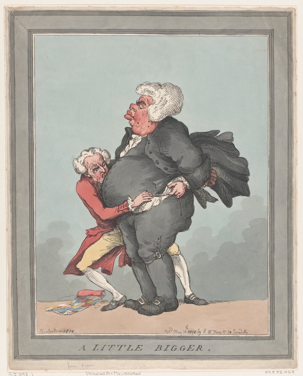 Um pouco maior, 18 de maio de 1819., 18 de maio de 1819. de Thomas Rowlandson