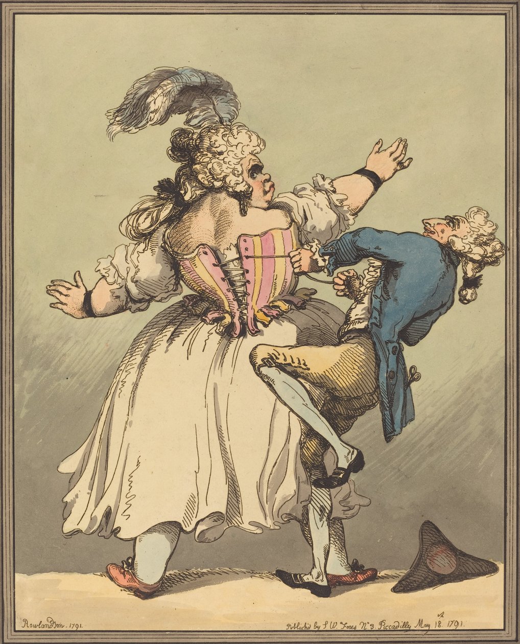 Um pouco mais apertado de Thomas Rowlandson