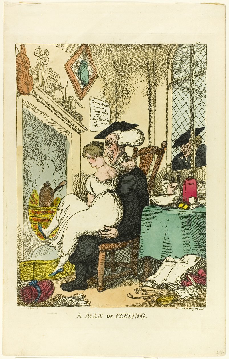 Um homem de sentimento de Thomas Rowlandson