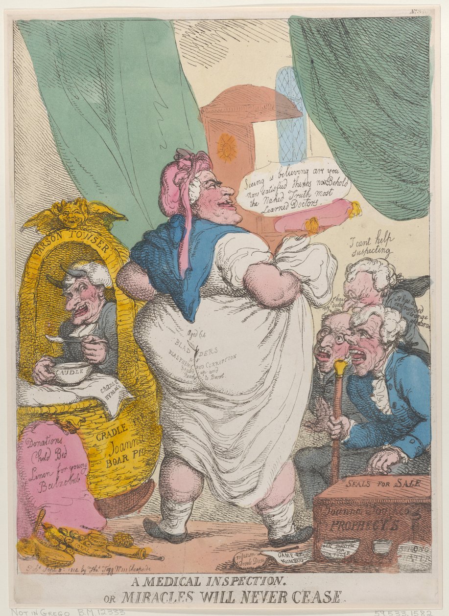 Uma inspeção médica ou milagres nunca cessarão, 15 de setembro de 1814., 15 de setembro de 1814. de Thomas Rowlandson