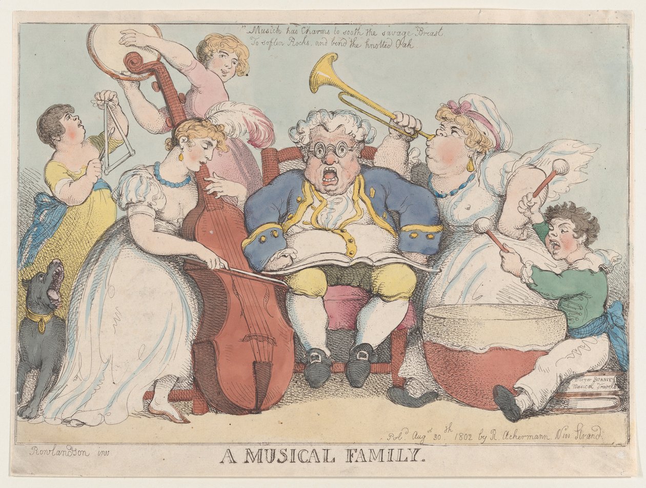 Uma Família Musical, 30 de agosto de 1802., 30 de agosto de 1802. de Thomas Rowlandson