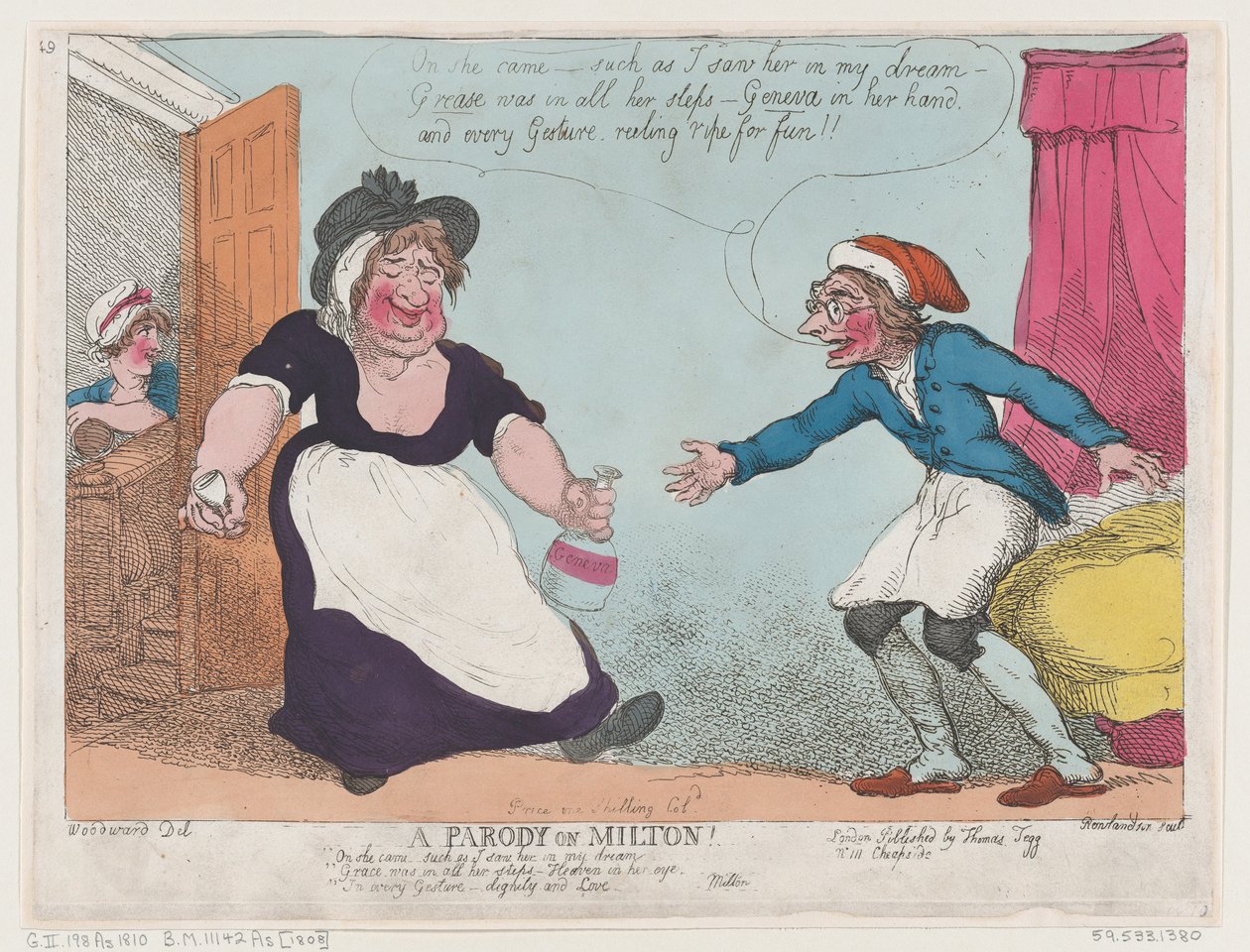 Uma paródia sobre Milton, 1807., 1807. de Thomas Rowlandson