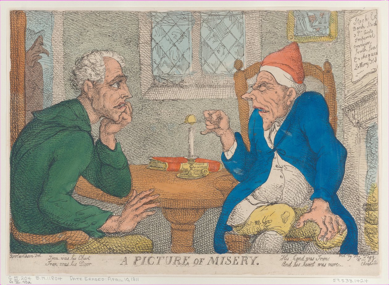 Um retrato da miséria, 10 de abril de 1811., 10 de abril de 1811. de Thomas Rowlandson