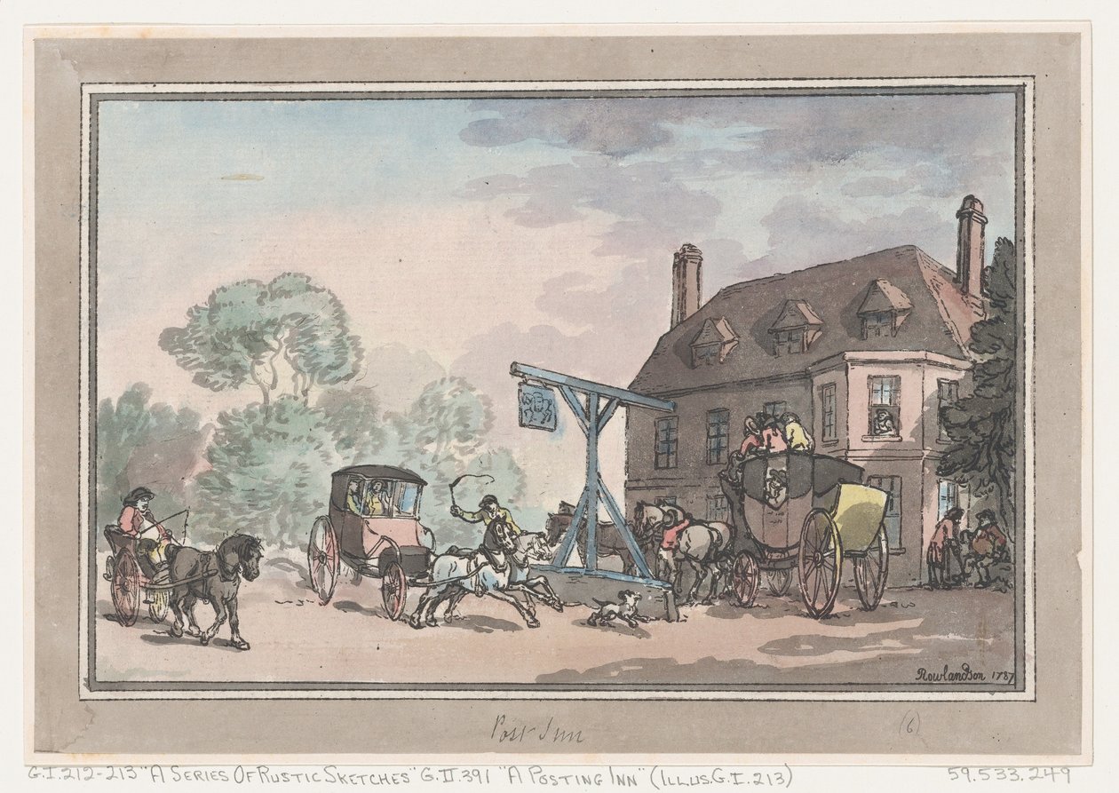 A Posting Inn, 1787., 1787. de Thomas Rowlandson