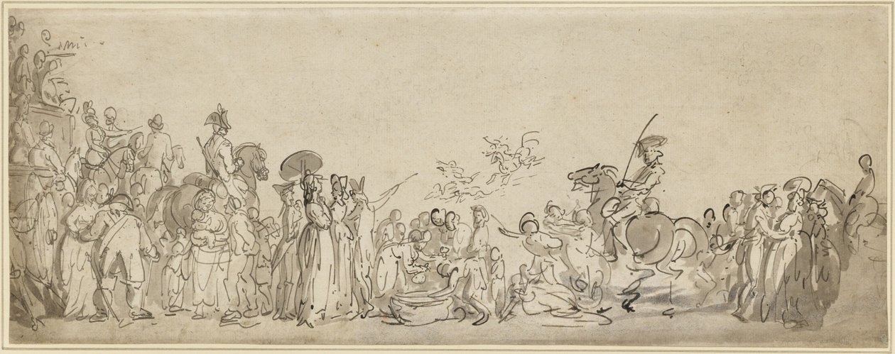 Uma revista militar no Hyde Park de Thomas Rowlandson