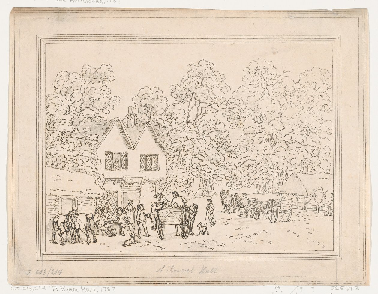 Uma Parada Rural, 1787., 1787. de Thomas Rowlandson