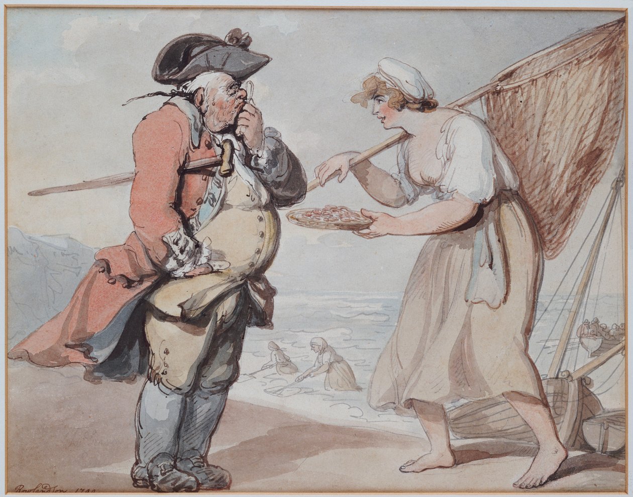 Um camarão, senhor , 1799 de Thomas Rowlandson