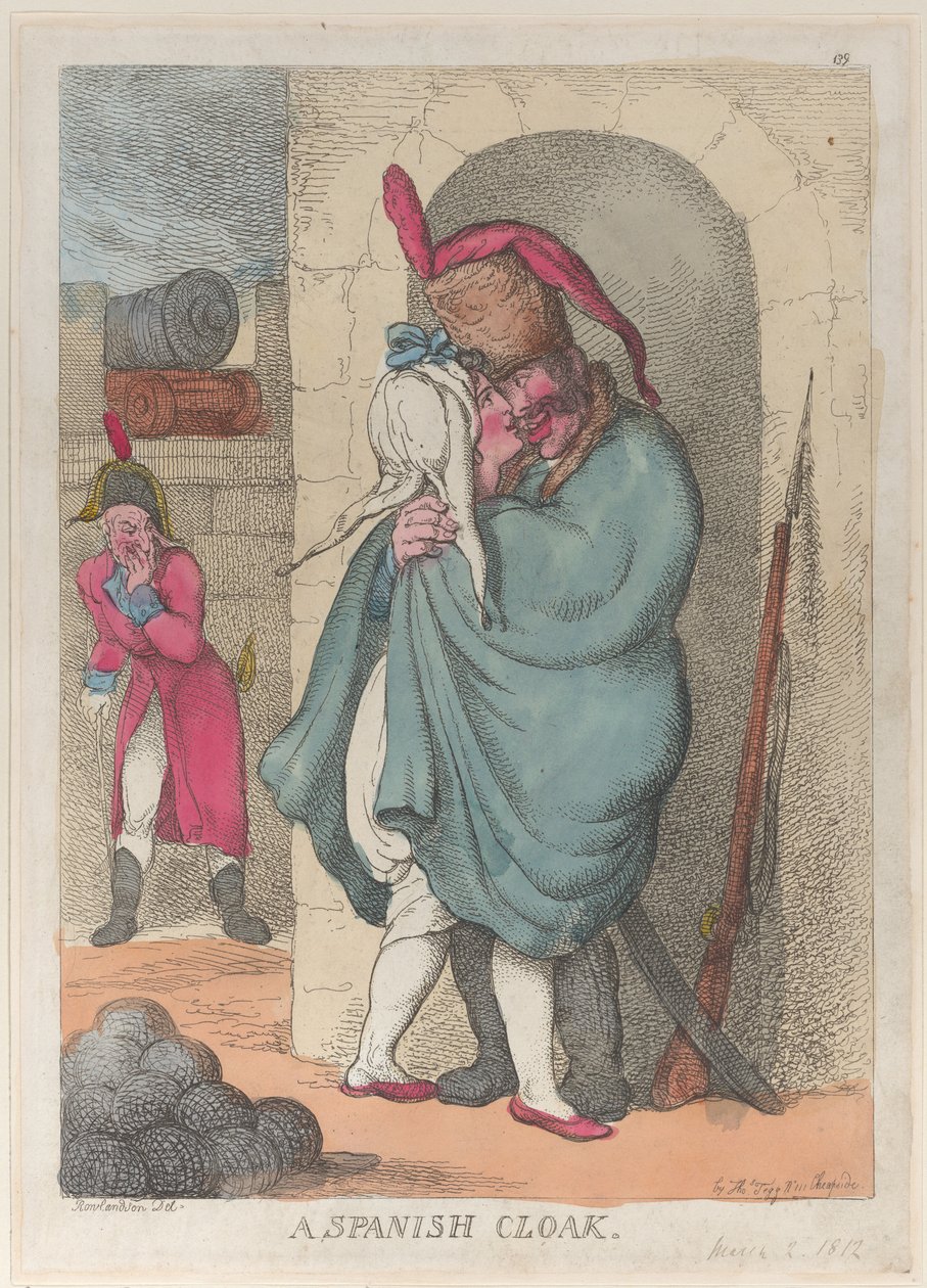 Um Manto Espanhol, 2 de março de 1812., 2 de março de 1812. de Thomas Rowlandson