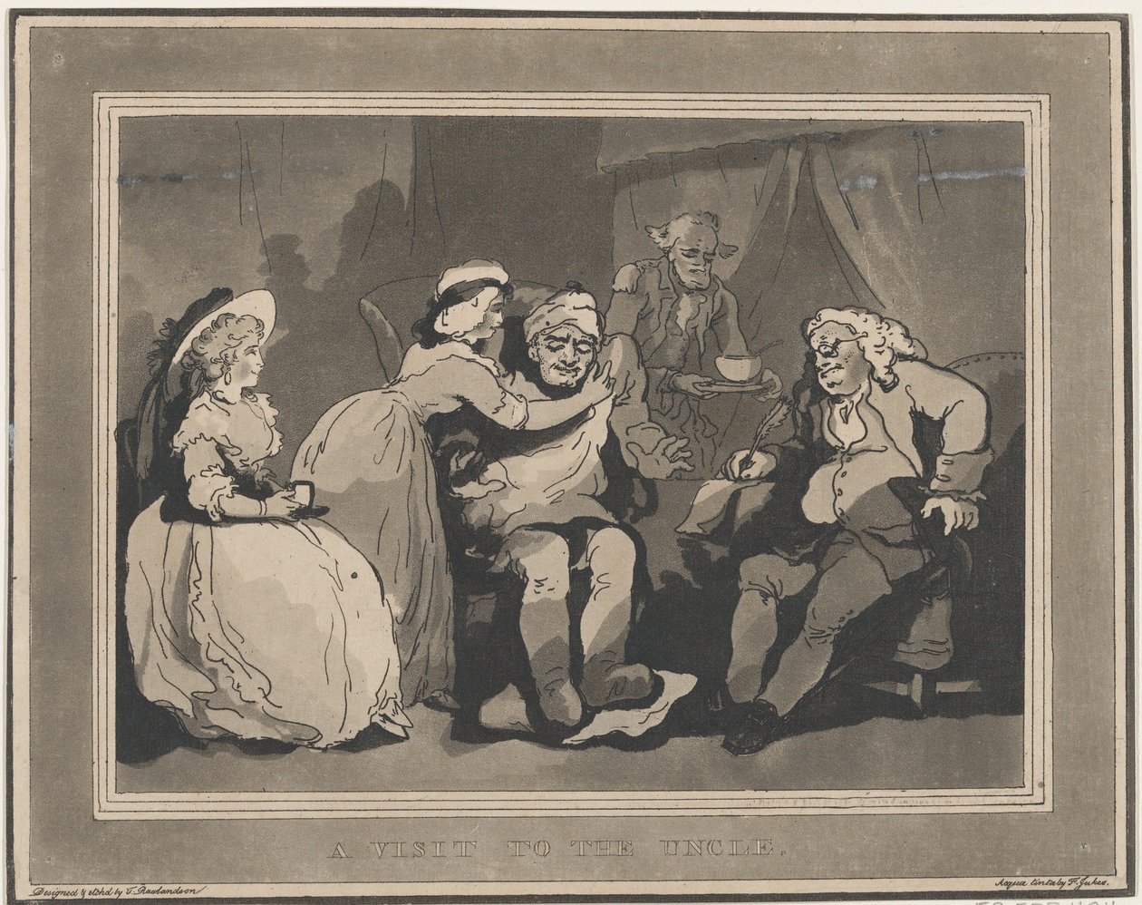Uma visita ao tio, 20 de dezembro de 1794., 20 de dezembro de 1794 de Thomas Rowlandson